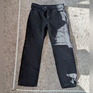 Rustler Men's Dark Black Straight Jeans